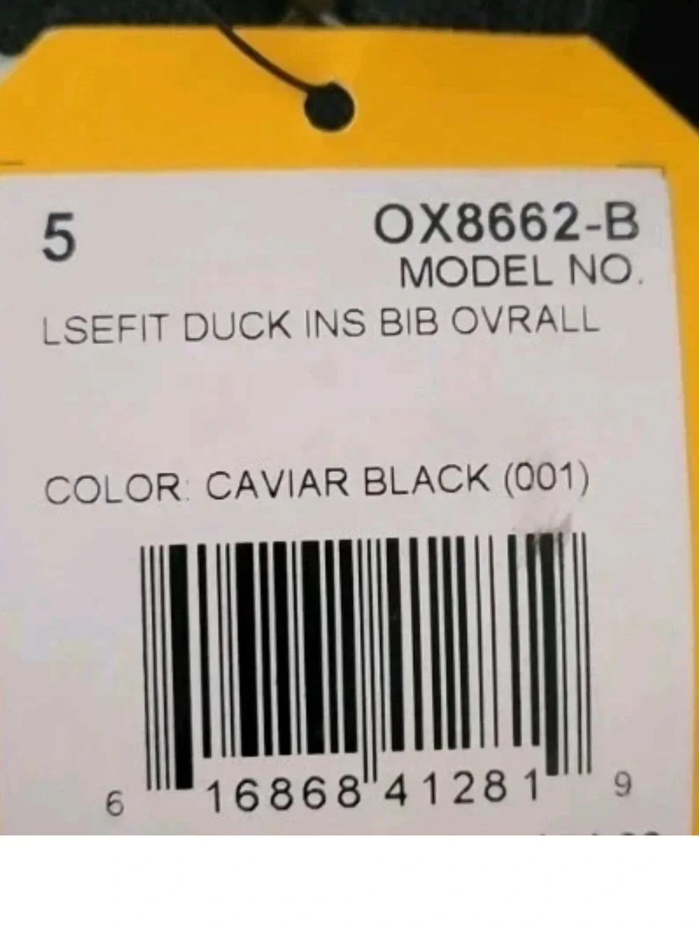Carhartt Duck Canvas Insulated Bib Overalls Loose Fit Quilted Lining OX8662